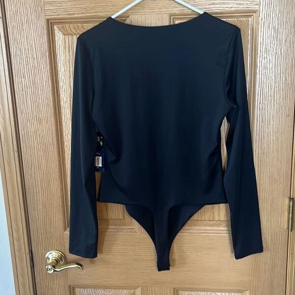 NWT Madden Black Square Neck Bodysuit Large - Picture 5 of 6